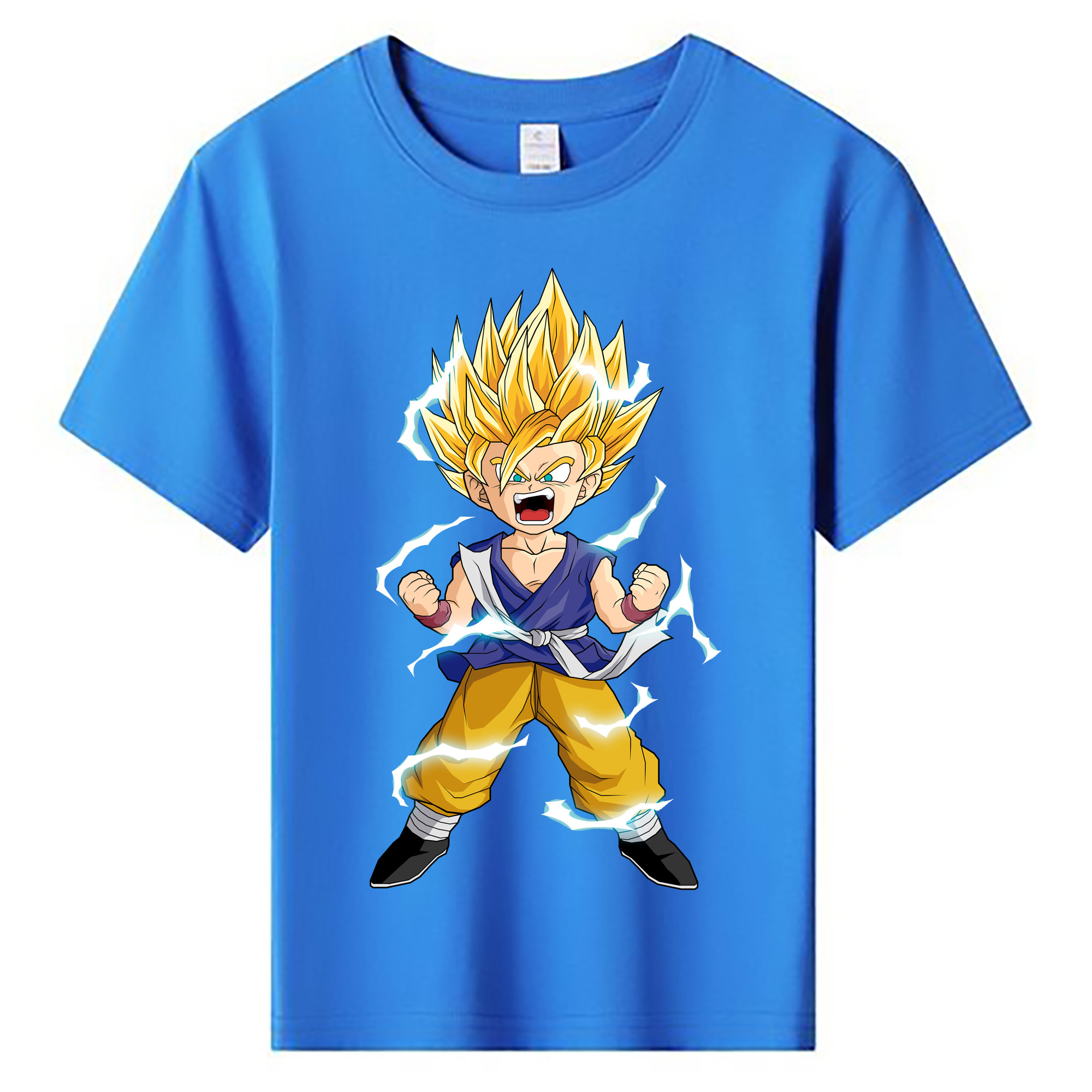 （画像用） ドラゴンボール 孫 悟飯（そんごはん）DRAGON BALL Son Gohan 綿100％キッズTシャツ（フロントプリント）
